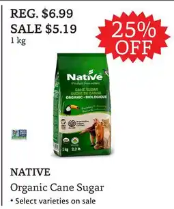 The Big Carrot NATIVE Organic Cane Sugar offer