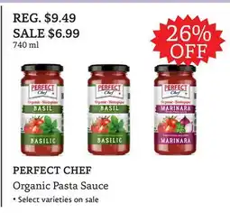 The Big Carrot PERFECT CHEF Organic Pasta Sauce offer
