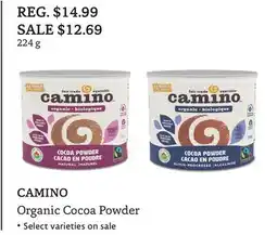 The Big Carrot CAMINO Organic Cocoa Powder offer
