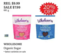 The Big Carrot WHOLESAME Organic Sugar offer