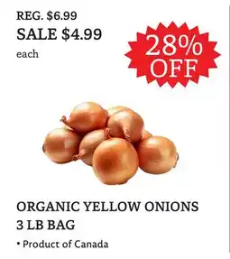 The Big Carrot ORGANIC YELLOW ONIONS offer