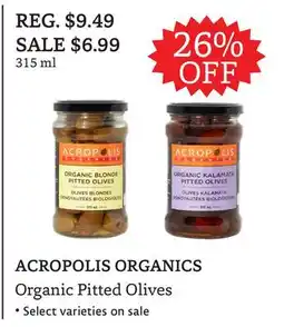 The Big Carrot ACROPOLIS ORGANICS Organic Pitted Olives offer