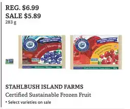The Big Carrot STAHLBUSH ISLAND FARMS Certified Sustainable Frozen Fruit offer