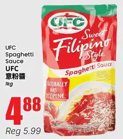 Btrust Supermarket UFC Spaghetti Sauce offer