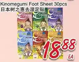 Foody Mart Kinomegumi Foot Sheet 30pcs offer