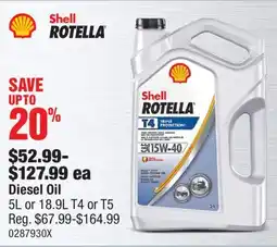 PartSource Shell ROTELLA Diesel Oil offer