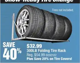 PartSource 300LB Folding Tire Rack offer