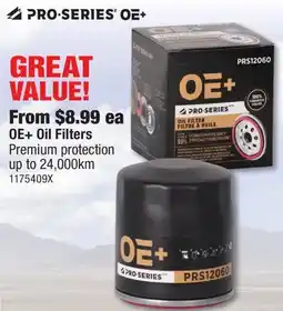 PartSource OE+ Oil Filters offer