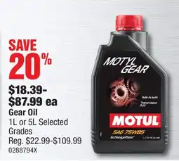PartSource Gear Oil offer