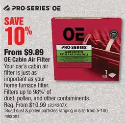PartSource OE Cabin Air Filter offer