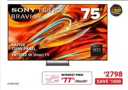 Visions Electronics SONY TRUE RGB BRAVIA 7II 75 offer