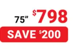 Visions Electronics SAMSUNG Crystal UHD 75 U8000H 4K Smart TV offer