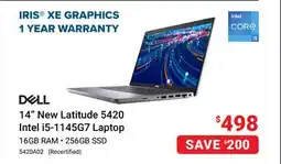 Visions Electronics 14 New Latitude 5420 Intel i5-1145G7 Laptop offer