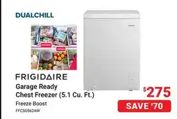 Visions Electronics FRIGIDAIRE Garage Ready Chest Freezer (5.1 Cu. Ft.) offer
