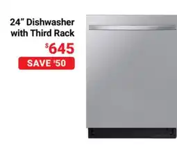 Visions Electronics Samsung 24 Dishwasher with Third Rack offer