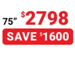 Visions Electronics SONY TRUE RGB BRAVIA 7 75 XR70M2 SERIES 4K Smart TV offer