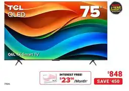 Visions Electronics TCL QLED Q6L 4K Smart TV offer