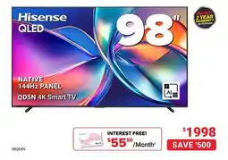 Visions Electronics Hisense QLED 98 offer