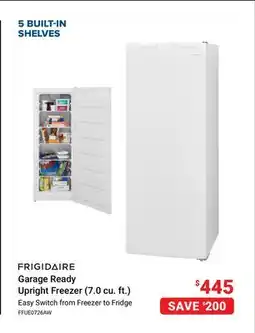 Visions Electronics FRIGIDAIRE Garage Ready Upright Freezer (7.0 cu. ft.) offer