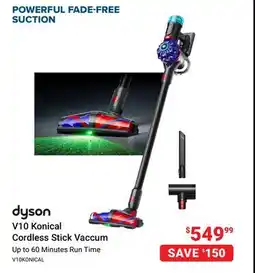 Visions Electronics dyson V10 Konical Cordless Stick Vaccum offer