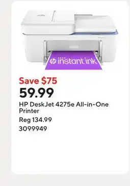 Staples HP DeskJet 4275e All-in-One Printer offer