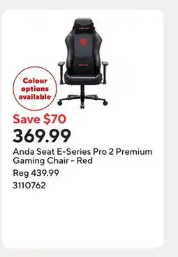 Staples Anda Seat E-Series Pro 2 Premium Gaming Chair - Red offer