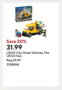 Staples LEGO City Great Vehicles The LEGO Van offer