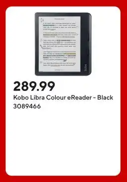 Staples Kobo Libra Colour eReader - Black offer