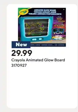 Staples Crayola Animated Glow Board offer