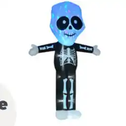 Staples HOMCOM 9.8' Lit Inflatable Skeleton Ghost Halloween Decoration offer