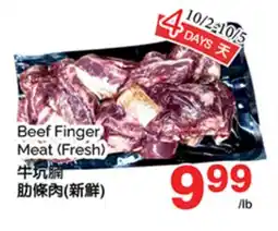 T&T Supermarket BEEF FINGER MEAT offer