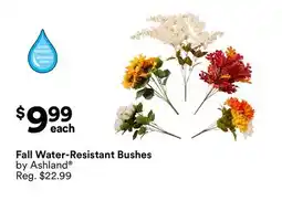 Michaels Fall Water-Resistant Bushes by Ashland offer
