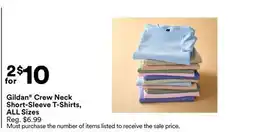 Michaels Gildan Crew Neck Short-Sleeve T-Shirts, ALL Sizes offer
