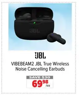 2001 Audio Video VIBEBEAM2 JBL True Wireless Noise Cancelling Earbuds offer
