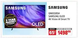 2001 Audio Video QN65SS85SH SAMSUNG OLED 4K Vision AI Smart TV offer