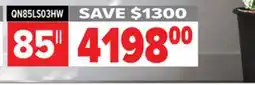 2001 Audio Video QN85LS03HW 85 4K THE FRAME PRO AI TV offer