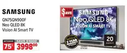 2001 Audio Video QN75QN900F SAMSUNG Neo QLED 8K Vision AI Smart TV offer