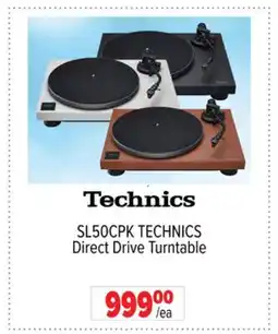 2001 Audio Video SL50CPK TECHNICS Direct Drive Turntable offer