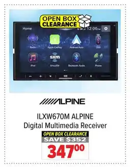 2001 Audio Video ILWX670M ALPINE Digital Multimedia Receiver offer