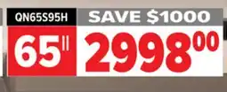 2001 Audio Video QN65S95H 65 SAMSUNG 4K OLED AI TV HDR PRO offer