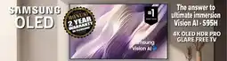 2001 Audio Video QN55S95H SAMSUNG 4K OLED HDR PRO GLARE FREE TV VISION AI - S95H offer