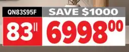 2001 Audio Video QN83S95F SAMSUNG 83 4K OLED AI TV HDR PRO offer