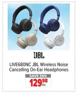 2001 Audio Video LIVE680NC JBL Wireless Noise Cancelling On-Ear Headphones offer