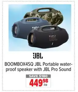 2001 Audio Video BOOMBOX4SQ JBL Portable waterproof speaker with JBL Pro Sound offer
