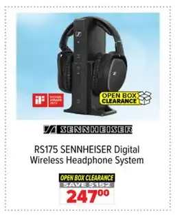 2001 Audio Video RS175 SENNHEISER Digital Wireless Headphone System offer