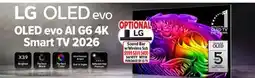 2001 Audio Video OLED55G6W LG - 55 OLED Smart TV 2026 offer
