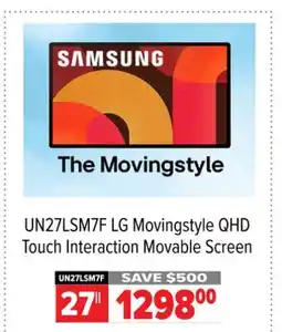 2001 Audio Video UN27LSM7F 27 LG Movingstyle QHD Touch Interaction Movable Screen offer