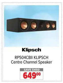 2001 Audio Video RP504CBII KLIPSCH Centre Channel Speaker offer