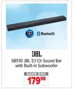 2001 Audio Video SB510 JBL 3.1 Ch Sound Bar with Built-in Subwoofer offer