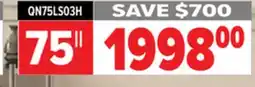 2001 Audio Video QN75LS03HWFXZC - 75 4K THE FRAME PRO AI TV offer